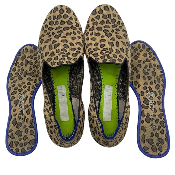 Rothy’s The Almond Loafer In Small Leopard Print Knit Flat Size 9. - Picture 7 of 13